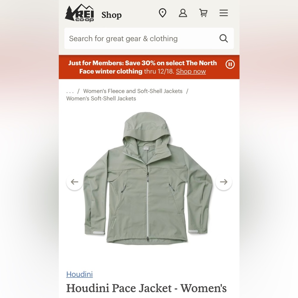Houdini Womens Pace Jacket